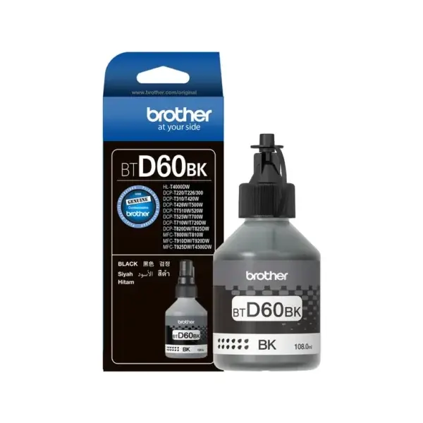 Brother BTD60BK Black Ink Bottle