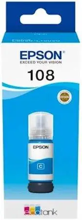Epson 108 EcoTank Cyan Ink Bottle