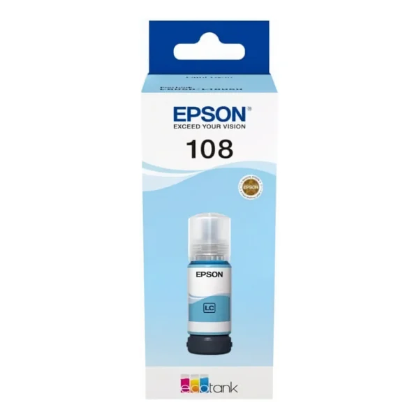 Epson Original 108 EcoTank Light Cyan Ink Bottle