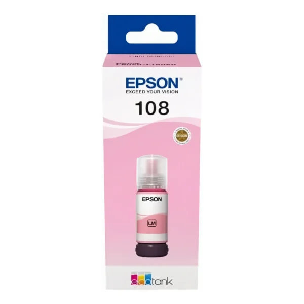 Epson Original 108 EcoTank Light Magenta Ink Bottle