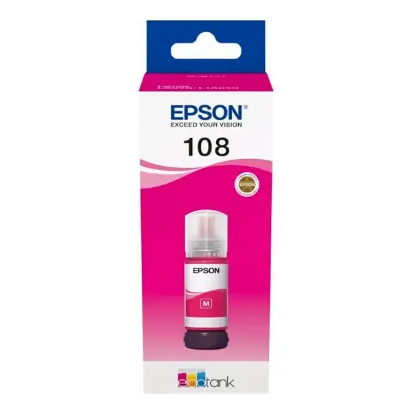 Epson Original 108 EcoTank Magenta Ink Bottle