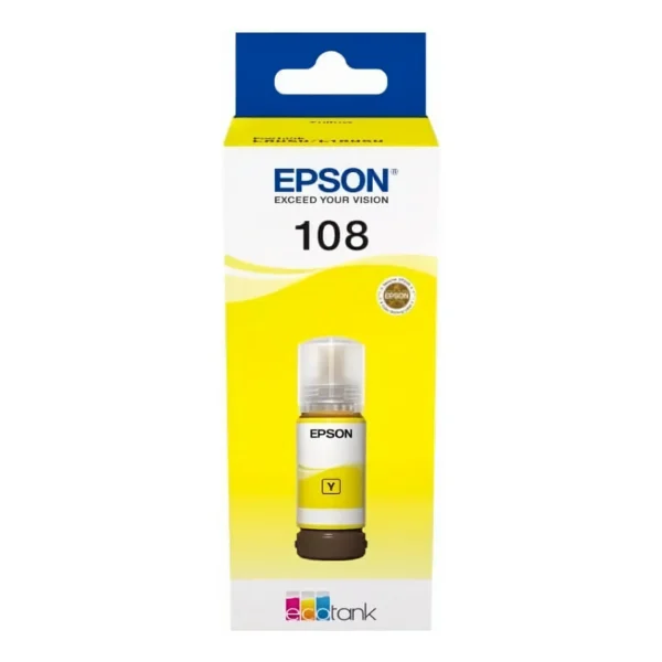 Epson Original 108 EcoTank Yellow Ink Bottle