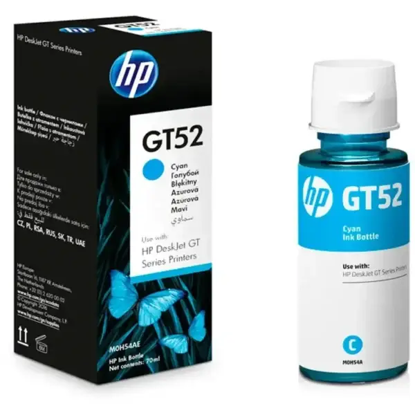 HP GT52 Cyan Ink Bottle
