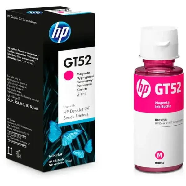 HP GT52 Magenta Ink Bottle